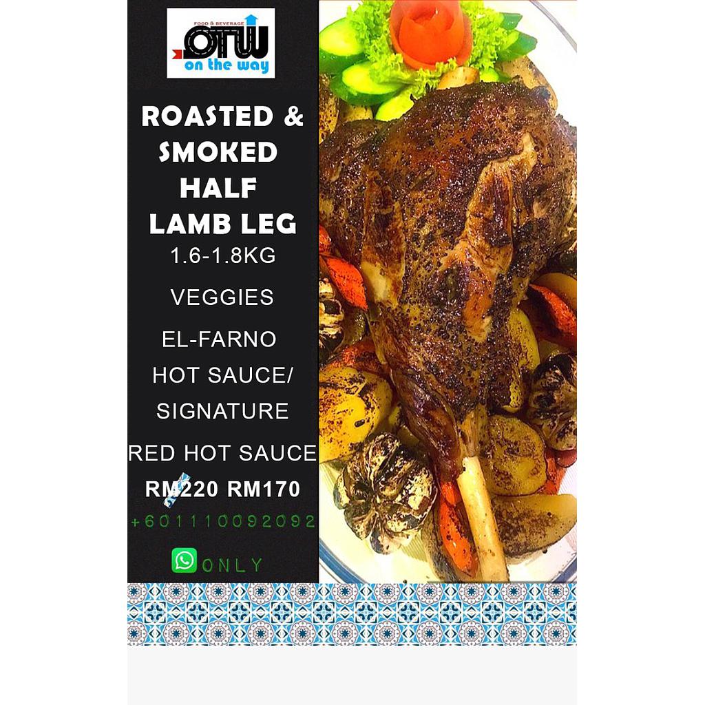[OTW Catering] Roasted & Smoked Half Lamb Leg - نصف فخدة ضاني مشوية بالفرن
